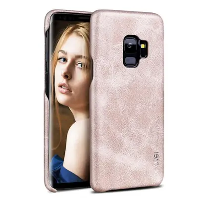Кожаная накладка X-level Vintage для Samsung S9 золото