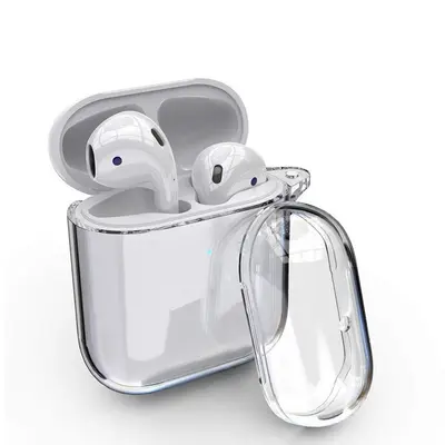 Силиконовый чехол для Apple AirPods 1/2 прозрачный
