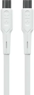 Кабель MORE CHOICE (4620202553195) K63aa USB 3.0A PD 60W для Type-C - 1 м , белый