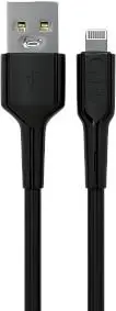 Кабель MORE CHOICE (4620202552990) K63i USB 2.4A для Lightning , черный
