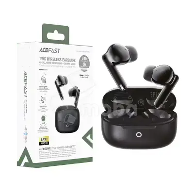 Беспроводные наушники Bluetooth Acefast W7 (TWS, вакуумные, ANC) Черный