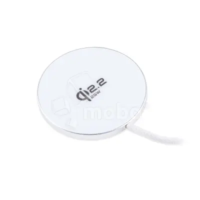 Беспроводное ЗУ для смартфона + гарнитуры + iWatch (MagSafe, QI2.2, 25W, Type-C) Серебро