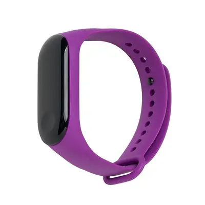 Силиконовый ремешок для Xiaomi mi band 3/4 сиреневый