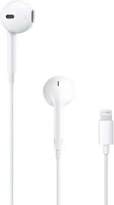 Наушники внутриканальные Apple EarPods with Lightning Connector белый