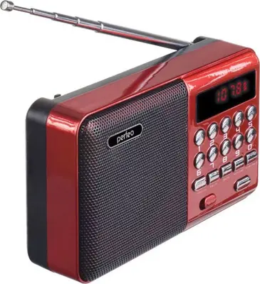 Радиоприемник PERFEO (PF-A4871) PALM красный