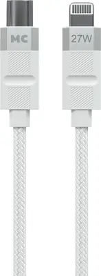 Кабель MORE CHOICE (4620202555045) K87ia USB 3.0A PD 27W для Lightning ng 8-pin Type-C - 1м , белый