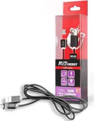 Кабель AVS MR-M3 micro USB (1м) магнитный (блистер)