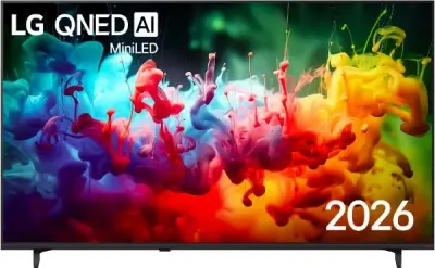55" Телевизор LG 55QNED70B6C (2026), Mini LED, QNED, 4K UltraHD, 60 Гц, Smart TV, webOS черный EAC