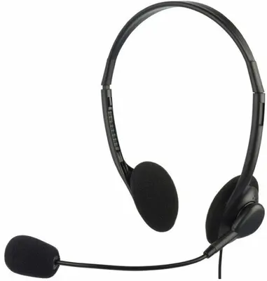 OKLICK Наушники с микрофоном Оклик HS-M143VB черный 1.8м накладные оголовье (614036)
