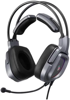 A4TECH Наушники с микрофоном Bloody G575 серый 2м мониторные USB оголовье (G575 USB/ GREY)
