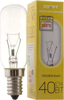 Лампа СТАРТ (12069) 40Вт Е14 OVEN - для духового шкафа