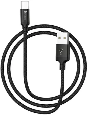 Кабель HOCO (6957531062868) X14 USB (m)-Type-C (m) 1.0м - черный