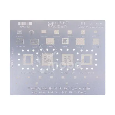 BGA трафарет Amaoe Mi12 V3.0 для Xiaomi Mi12/Mi12 Pro/Mi12X/Mi12T/Mi12T Pro