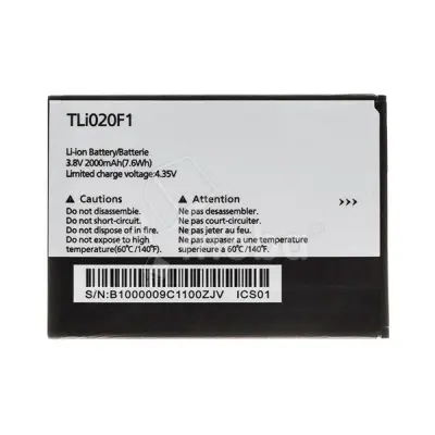 Аккумулятор для Alcatel OT-5045D/OT-4045D/OT-5010D/OT-5042X/OT-6036Y/OT-7041D/OT-5044D (TLi020F1/TLi020F)