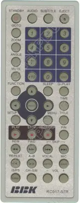 Пульт BBK RC017-57R (ABS541T) для домашнего кинотеатра BBK