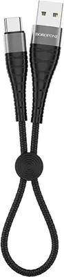 Кабель BOROFONE (6931474712004) BX32 нейлон 0.25м черный