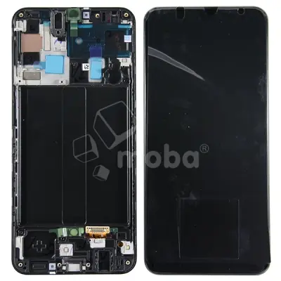 Дисплей для Samsung Galaxy A50 (A505F) модуль с рамкой Черный - OR (SP)
