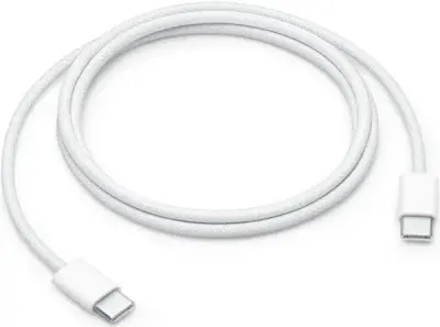 Кабель совместимый с Apple Type-C/Type-C плетеный 60Вт 1м (MW493ZE) белый (CE)