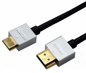 Шнур mini HDMI - HDMI, длина 3 метра Ultra Slim (GOLD) (блистер) REXANT