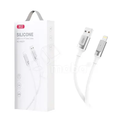 Кабель USB - Lightning XO NB251 (6A, силикон) Белый