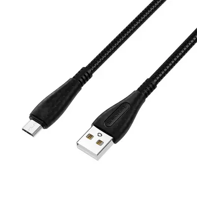 USB кабель Borofone BX38 Micro 2.4A 1m черный