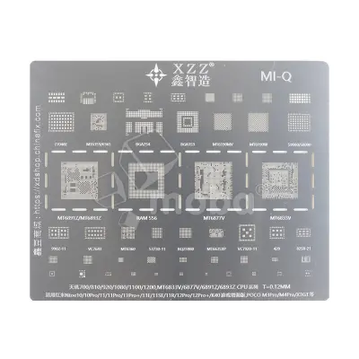 BGA трафарет XZZ Dimensity 700/810/920/1080/1100/1200 для Xiaomi Redmi Note 10/10 Pro/11/11 Pro/11 Pro+/11E/12 Pro/12 Pro+