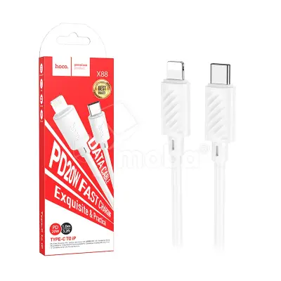 Кабель Type-C - Lightning Hoco X88 (3A, 27W, PD, 2 м) Белый