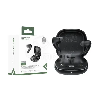 Беспроводные наушники Bluetooth Acefast W4 (TWS, вакуумные, ANC) Черный