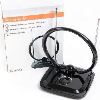 Антенна комнатная СИГНАЛ SAI-304 DVB-T2/ДМВ+МВ, активная