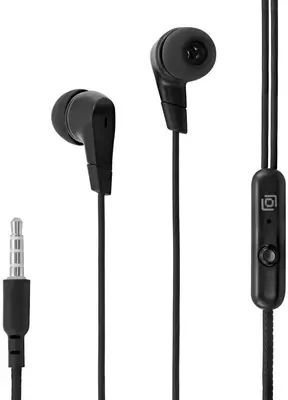 OKLICK Гарнитура внутриканальные Оклик HS-S-250 1.2м черный проводные в ушной раковине (SS-E161)