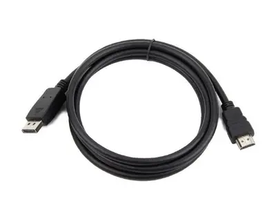 Кабель DisplayPort->HDMI Cablexpert CC-DP-HDMI-6, 1,8м, 20M/19M, черный, экран, пакет
