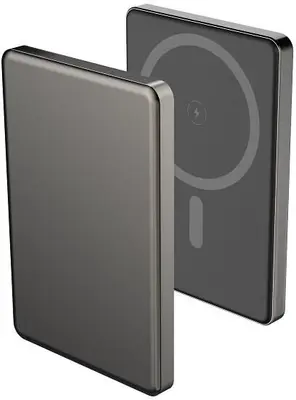 Внешний АКБ AKSBERRY (6900293340019) E501 с MagSafe 5000 mAh, серый