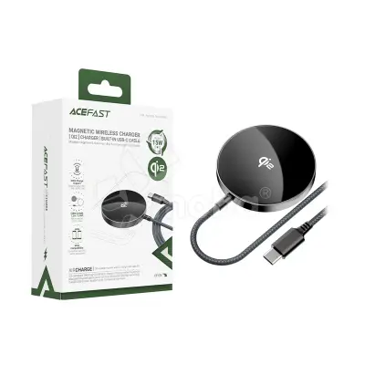 Беспроводное зарядное устройство Acefast E24 (15W, Qi2) Серый