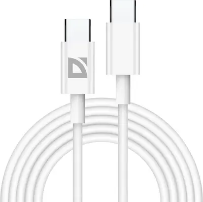 DEFENDER (87537) USB кабель F182 TypeC-TypeC 2м, белый