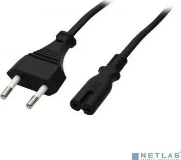 Кабель 5BITES PC305-10A IEC-320-C7 / CEE 7/16 / 220V / 2G*0.50MM / 1M