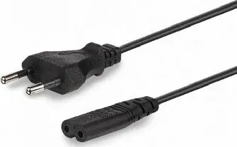 Кабель интерфейсный GEMBIRD/Cablexpert (00894) PC-184/2-1.8М, 1.8м, CEE 7/16 - C7, 2-pin, 2.5А, черный (5)