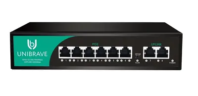 UB-SW-6G2G-75 Base Гигабитный неуправляемый коммутатор Unibrave с 6 PoE-портами 1000 Мбит/с и 2 Uplink 1000 Мбит/с