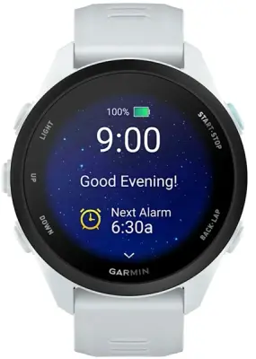Умные часы Garmin Forerunner 70 43mm Amoled белый с белый силиконовым ремешком (010-04307-11)