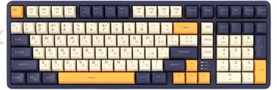 Клавиктура RITMIX RKB-602BL Dark Blue синий-оранжевый-бежевый