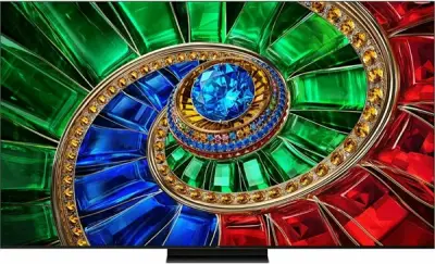 75" Телевизор TCL 75RM7L (2026), 4K UltraHD, RGB-Mini LED, 144 Гц, Google TV, черный (EAC)