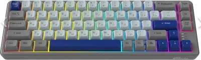 Клавиктура RITMIX RKB-568BL Blue голубой-серый