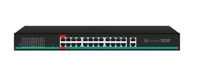 UB-SW-24F2G-300 Pro Неуправляемый коммутатор Unibrave с поддержкой PoE на 24 порта