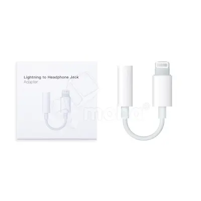Адаптер Lightning - "3,5 мм" Jack (10.5 см, для iPhone) Белый - OR