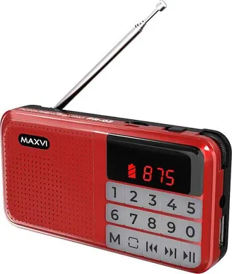 Радио FM-приемник MAXVI PR-02 red