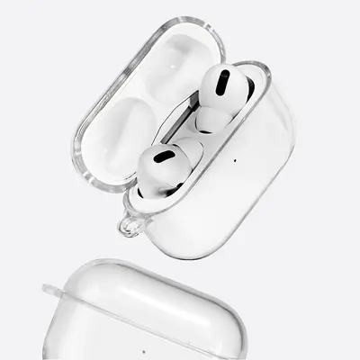 Силиконовый чехол для Apple AirPods Pro прозрачный