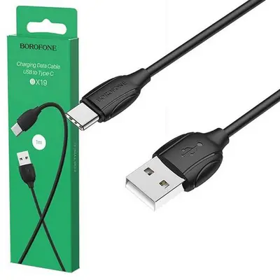 USB кабель Borofone BX19 Type-C 3A 1m черный