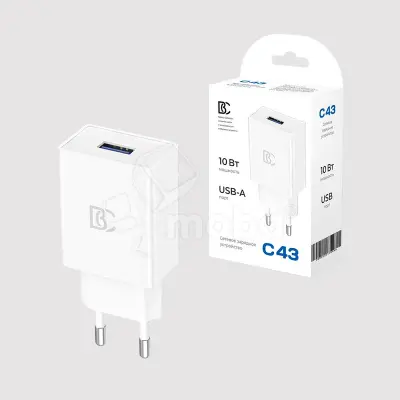 Сетевое зарядное устройство USB BC C43 (10W) Белый
