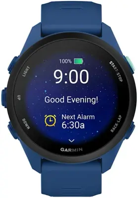 Умные часы Garmin Forerunner 70 43mm Amoled синие с синим силиконовым ремешком (010-04307-15)