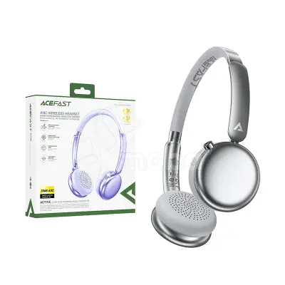 Беспроводные наушники Bluetooth Acefast H8 (накладные, ANC) Серебро