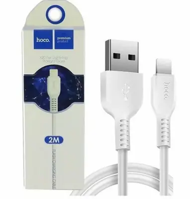 USB кабель Hoco X20 Lightning 2m белый